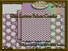 Glitz Lattice COMBO Fabric Seamless Textures