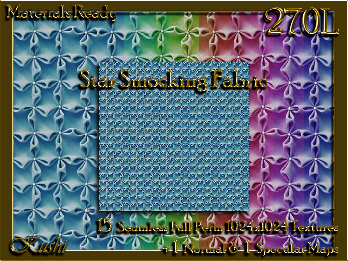 Star Smocking Fabric Seamless Textures