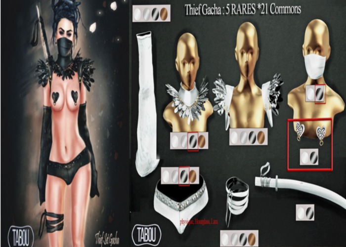 TABOU. Thief Leg Ribbon _ Grey