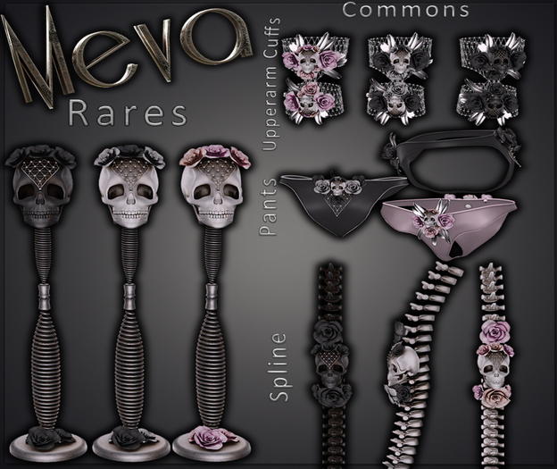 Meva Rose + Skull Bangle Pastel Box