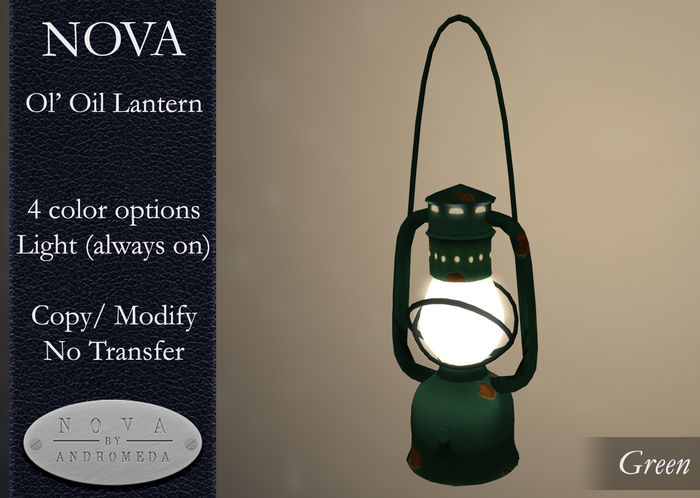 NOVA - Ol' Oil Lantern - Green