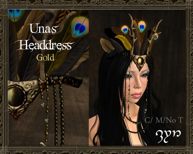 Zyn ~ Una's Headdress Gold BOX