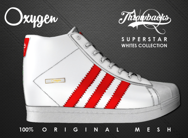 OXYGEN SUPERSTAR WHITE/RED (Add Me to Unpack)