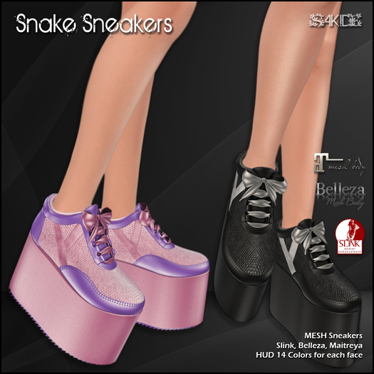 [ SAKIDE ] Snake Sneakers DEMO