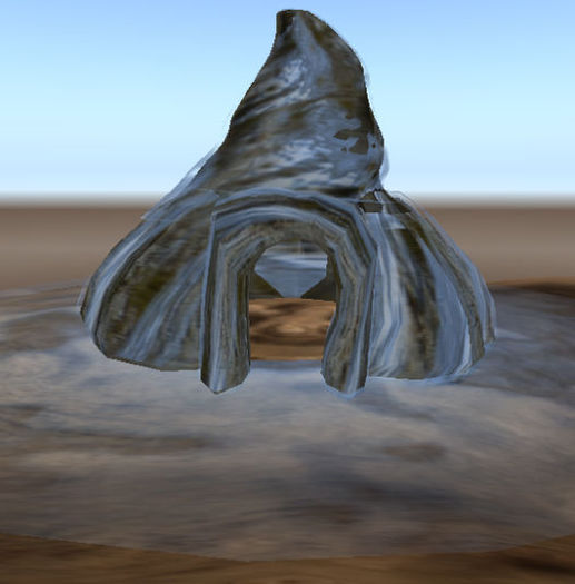 The Empty Hobbit Cave with Running Water