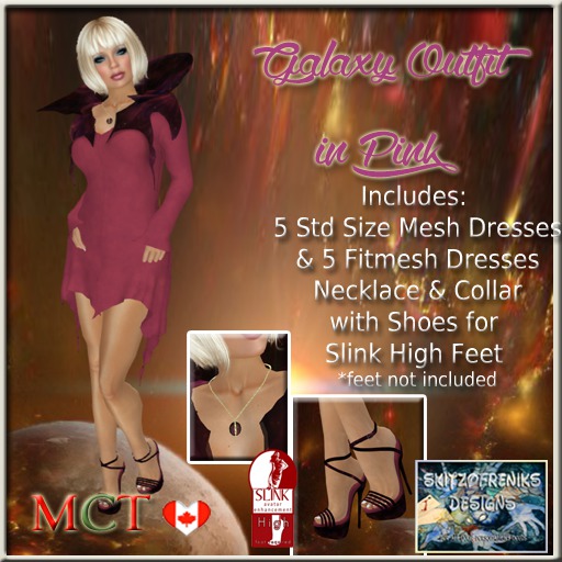 Galaxy Dress Outfit - Pink