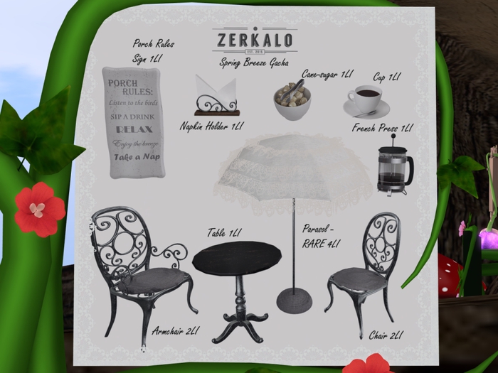 [ zerkalo ] Spring Breeze - Porch Rules Sign