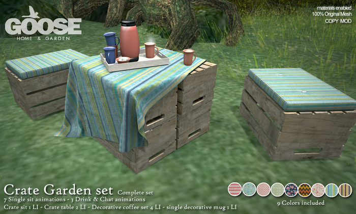 GOOSE - Crate Garden set 