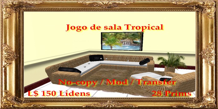 Tropical Living room Set. Full Perm