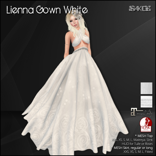 [ SAKIDE ] Lienna Gown White