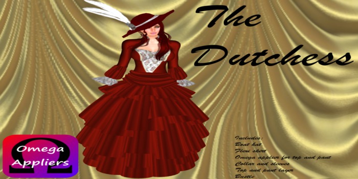 Dutchess Red Brocade Dress Set