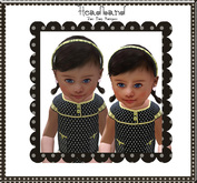 Pat A Kake Black Dot Jumper Headband