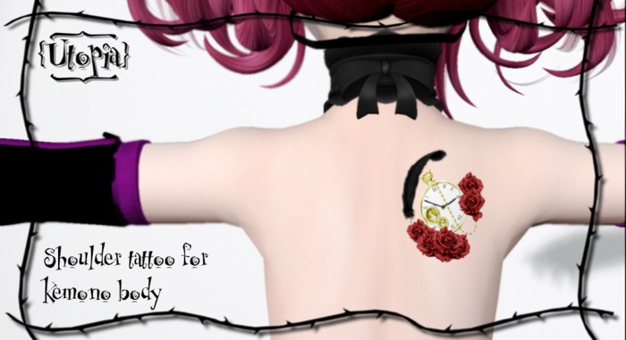{Utopia} Shoulder tattoo Clock R