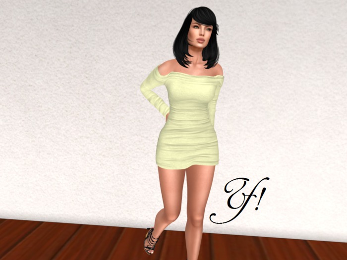Yesa! designs Ruched Dress- Spring Yellow - MAITREYA