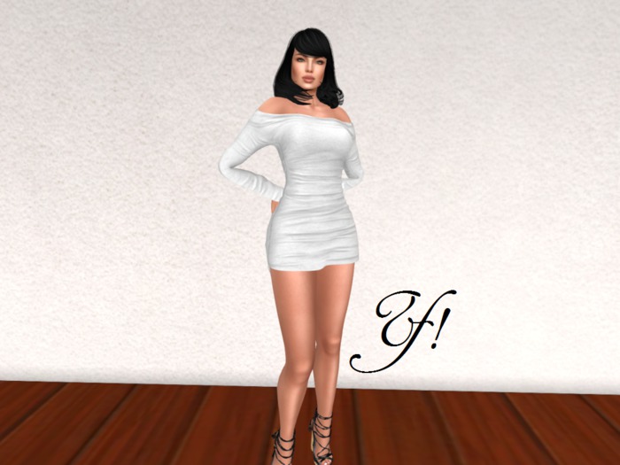 Yesa! designs Ruched Dress- Virgin White - MAITREYA