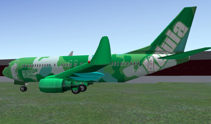 Kulula Paint Texture for 737 Jet