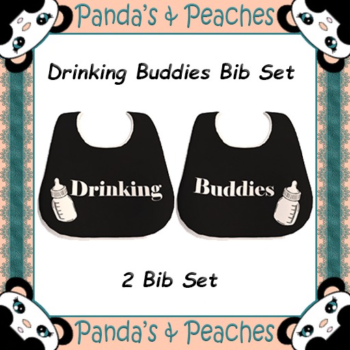 P&P Drinking Buddies Bib Set