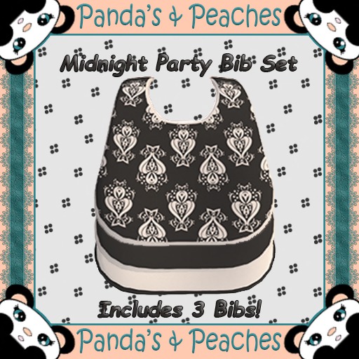 P&P Midnight Party Bib Set