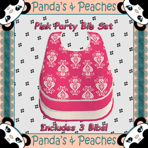 P&P Pink Party Bib Set