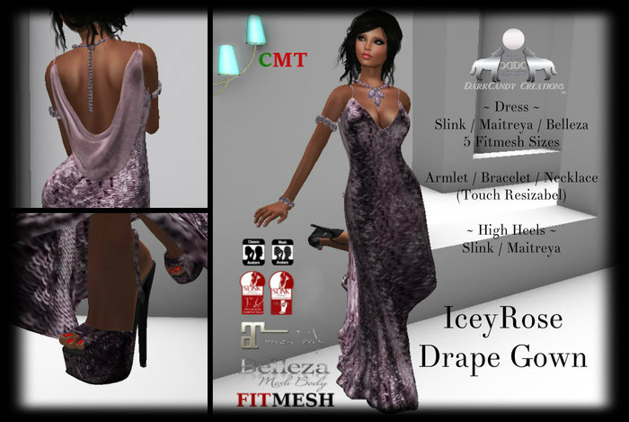 {DC}IceyRose Drape Gown Outfit