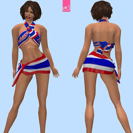 THAILAND - "scarf & flag" outfit (MESH) boxed