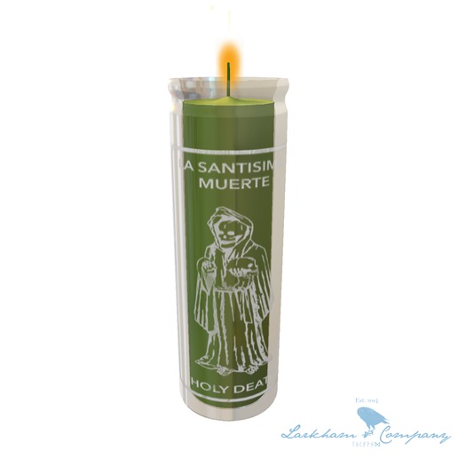 Santa Muerte Candle - Green