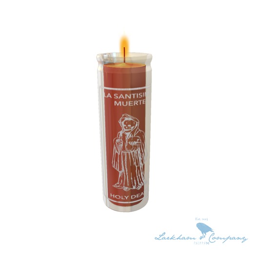 [Lark&Co] Santa Muerte Candle - Red (WEAR TO UNPACK)
