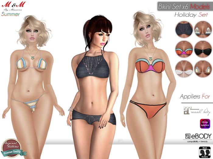 M&M+Holiday Bikini Set+Only Appliers