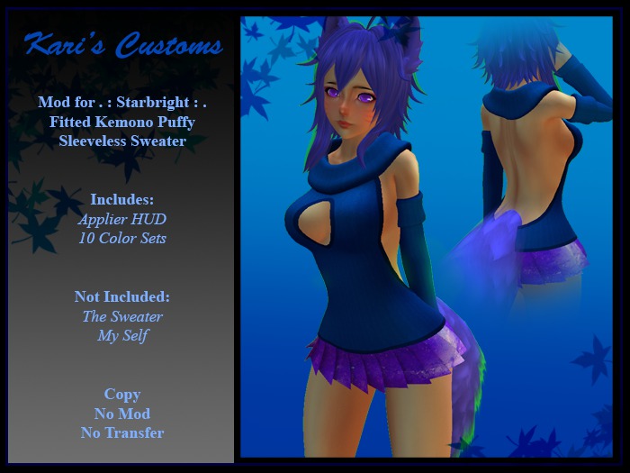 Star Puffy Sweater Backless/Keyhole Busty HUD v1