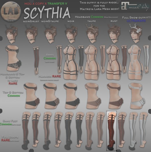 [LAB737] Scythia Boots Complete (rust) RARE