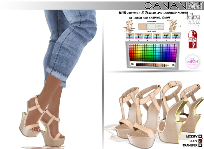CANAN - 'Dunja' High Sandals BELLEZA,TMP & SLINK