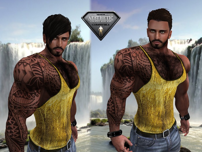 .::: Camiseta Regata amarela com riscos - Apolo :::.