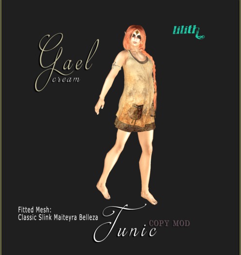 LD Gael Leather Tunic - Cream
