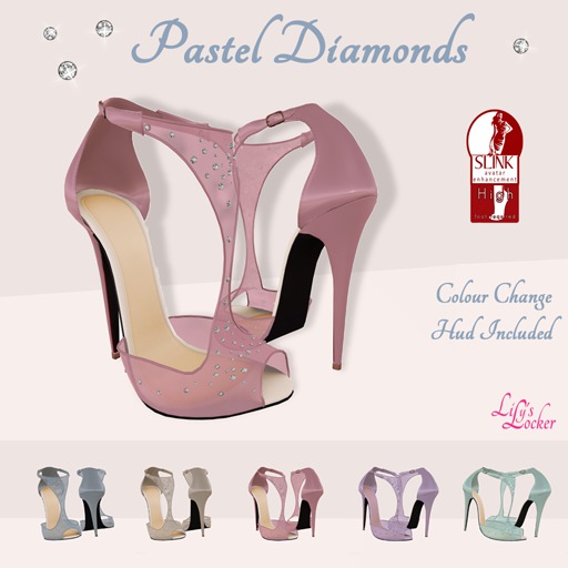 Lily's Locker - DEMO Pastel Diamonds - Slink High BOXED