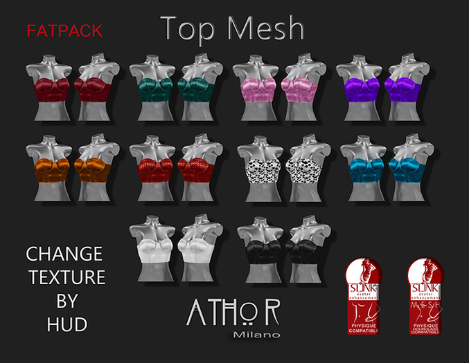 *Milano* - Top Mesh_Slink Physique -FATPACK