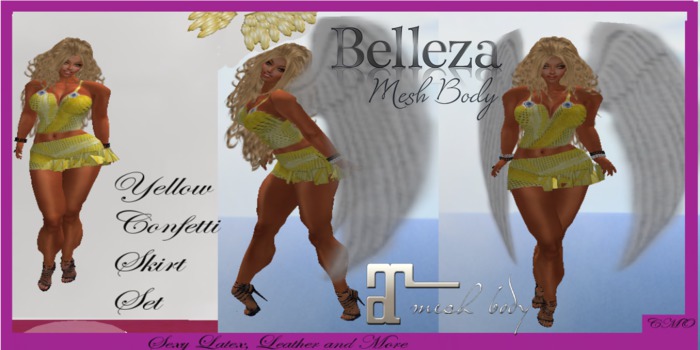 Yellow Confetti Skirt Set Boxed Maitreya Applier