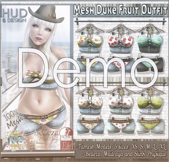 DEMO NS::  Mesh Duke Fruit Outfit