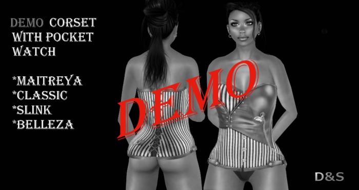 DEMO D&S design Corset With Pocket Watch...DEMO