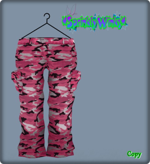 *S*W* Pink Camo Cargo Pants (R & TD)