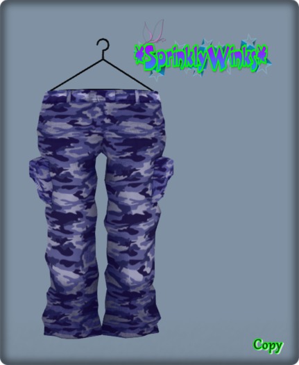 *S*W* Purple Camo Cargo Pants (R & TD)
