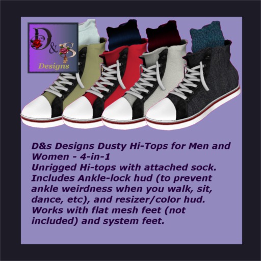 D&s Designs - Dusty HiTops - Demos bag