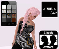 .: MB :. sexy Steampunk Corset Classic w/ Shades of Grey HUD