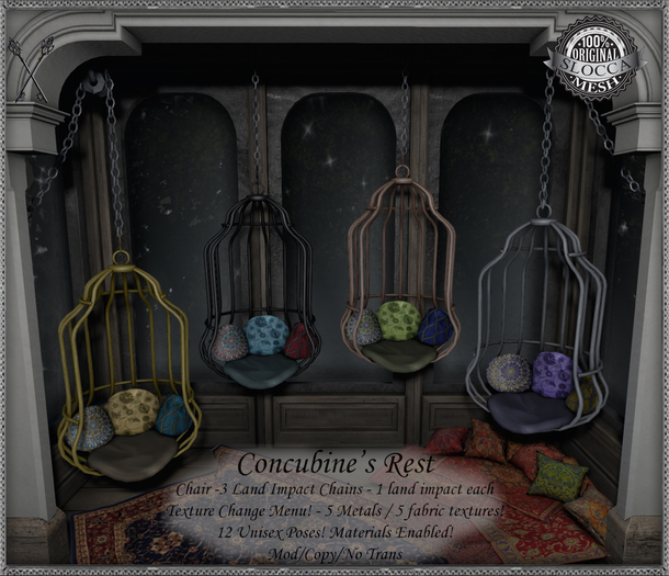 ~*S.E.*~ Concubine's Rest - Cage Chair 