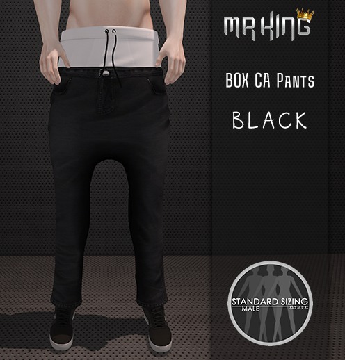 [MR]Pants Box Ca Black