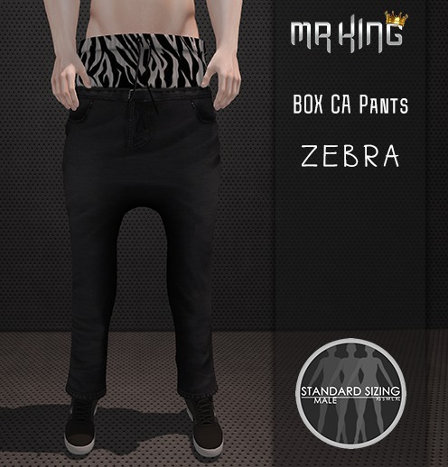 [MR] Pants box Ca zebra