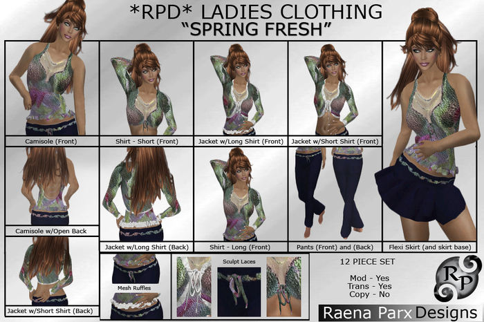 *RPD* SPRING FRESH - 12-PIECE - LADIES WEAR