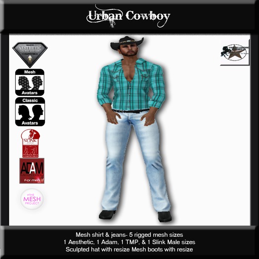Second Life Marketplace Country Couture Urban Cowboy