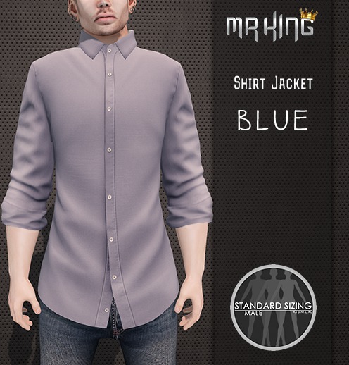 [MR]Shirt jacket light blue SC