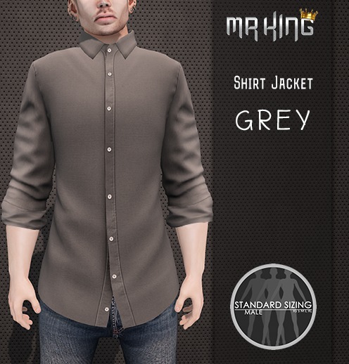 [MR]Shirt jacket Grey SC