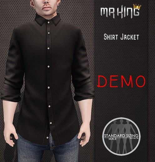 [MR]Shirt Jacket Black SC DEMO